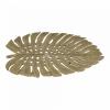 Gouden schaal bladvorm 30x36x5 cm